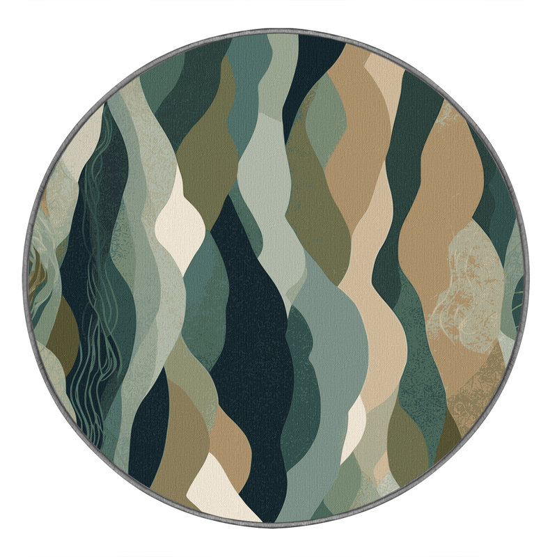 Nebula Serenade Rug, Round 7'