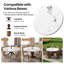 Plateau de table rond moderne en céramique frittée blanche de 53 pouces (plateau de table seulement)
