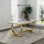 Ensemble de table de salle à manger 72 pouces avec chaises blanches Boucle-709107831-709107834