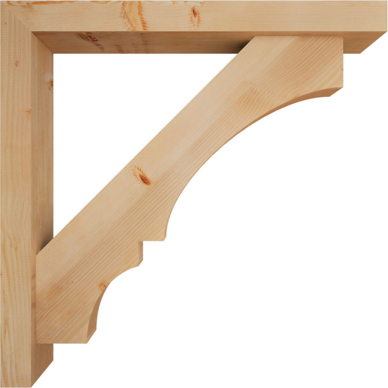 Support de bloc Balboa avec entretoise décalée, 44 x 44, Sapin Douglas de l 5 1/2 po (lisse)