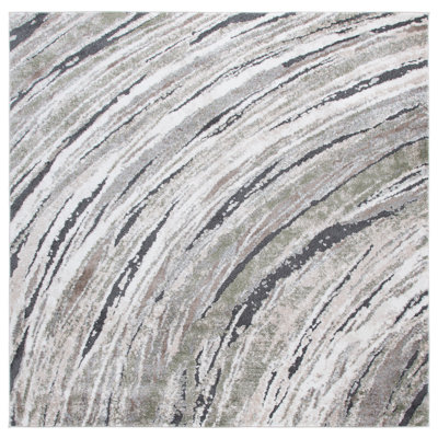 Tapis Opal 480 vert / gris ivoire