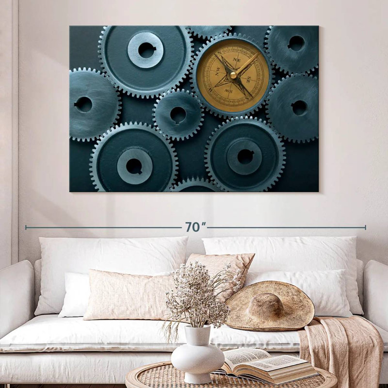 Cogs And Compass, 34" H x 51" W