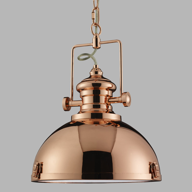 Harpenden 1 - Light Dome Pendant, Copper