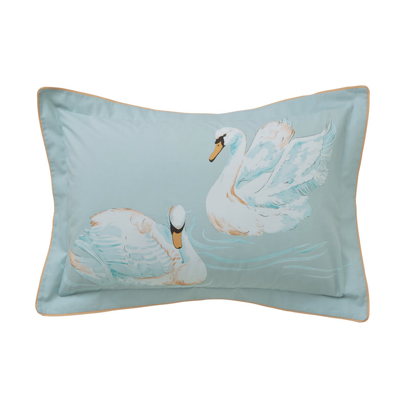 Sister Swans Cotton Cover Set, Double Duvet Cover  + 2 Pillowcases