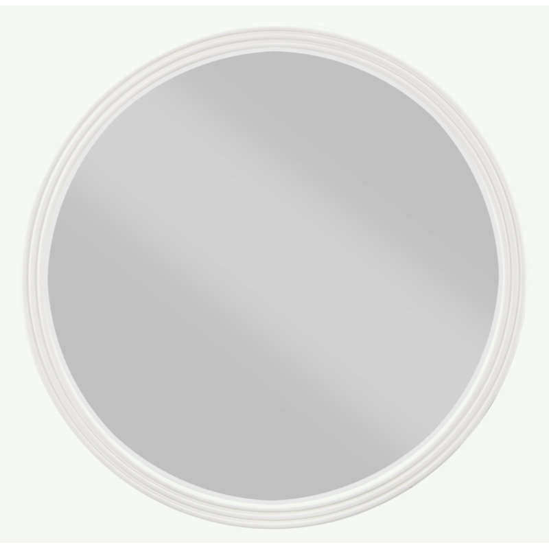 Carena Gray Round Mirror