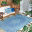 Tapis d'intérieur / extérieur bleu Susanne-1351223172