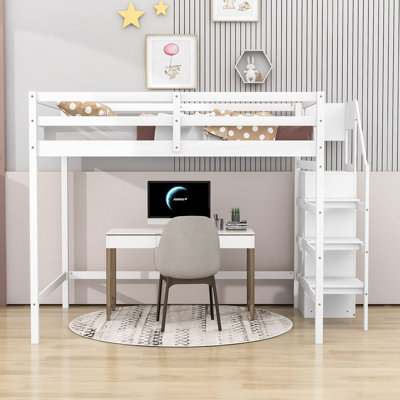 Faroug Kids Full Loft Bed