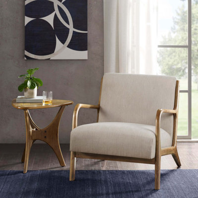 Chaise d'appoint Mid-Century moderne avec revêtement texturé