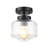 Adelone Glass Semi Flush Mount