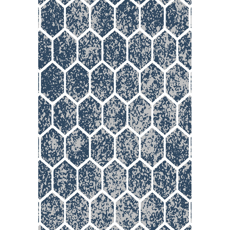 Luxurious Woven Carpet 5.2 x 7.5 ft, 100% Polyester, 0.4 in Pile Height | Antibacterial, Non-Slip PVC Dot Underside, Machine Washable | Elegant 3D Digital Print Design, Perfect for Living Room & Bedroom Décor