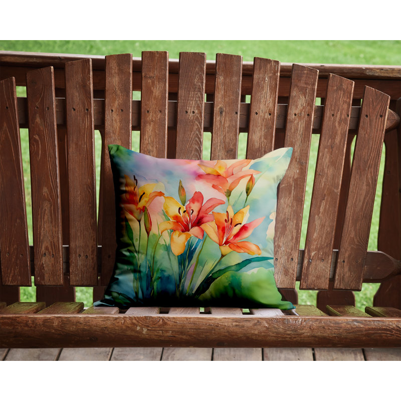 Other/No Pattern Outdoor Throw Pillow, 14" H x 14" W