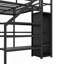 Lit mezzanine polyvalent en métal avec de multiples fonctionnalités pour tous les âges