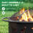 Patio 30 in. Round Steel Fire Pit