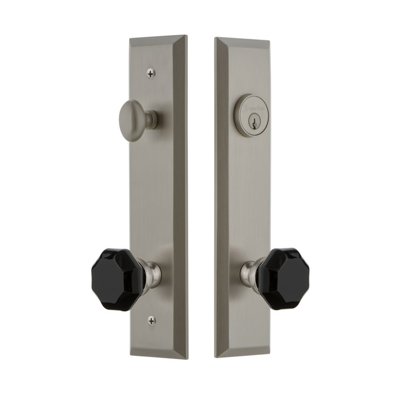 Ensemble de vestibule Fifth Avenue, Nickel satiné, 2-3/4"