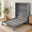 Lit escamotable double pleine grandeur avec tablettes-133704294