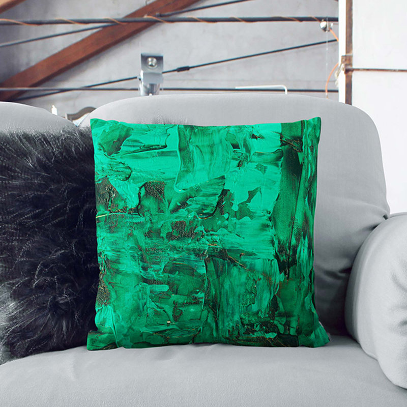 Abstract Square Cushion, Stone, 40 x 40 cm
