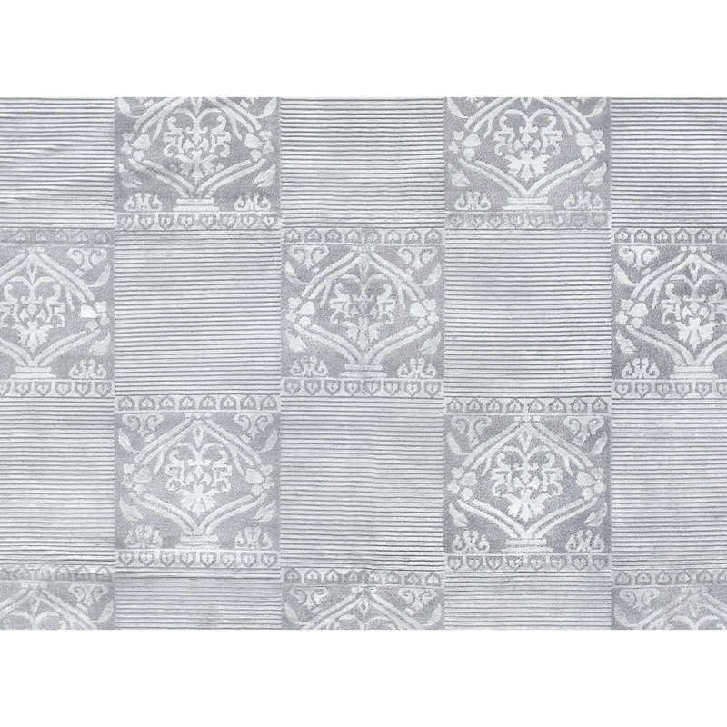 Wool Geometric Area Rug, Rectangle 9'1" x 12'2"