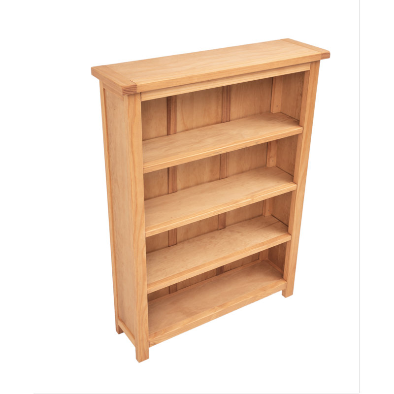 Venice 120cm H Standard Bookcase, Light Wood, (4 Shelves) 120cm H x 89cm W x 25cm D