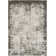 Machine Woven Polyester Area Rug in Cream/Gray