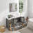 Ravenna 54" Freestanding Single Sink Bathroom Vanity with Engineered Marble Top and Matching Mirror-27042778