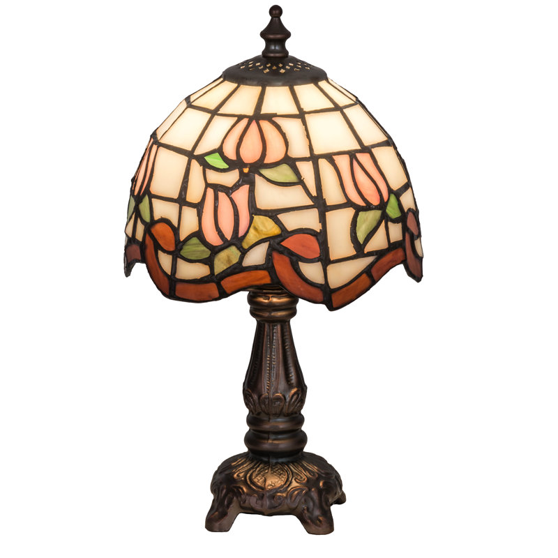 12"H Roseborder Mini Lamp