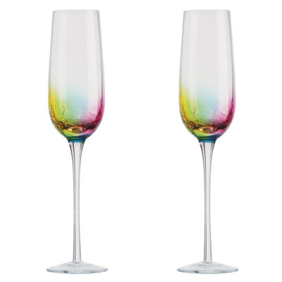 Neon Champagne Flutes
