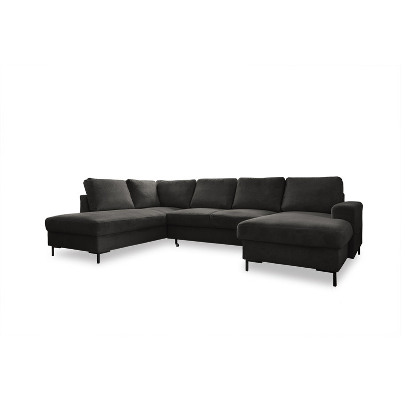 Lofty Lilly 8 seater Corner Sofa Bed, Left Hand Facing, Grey