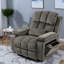 Chaise d'appoint spacieuse avec tissu chenille, style rétro et rangement pratique
