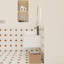 Meuble-lavabo flottant avec lavabo vasque rond blanc brillant, conception murale avec rangement ouvert, moderne et peu encombrant-1315194428-1315194560