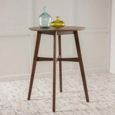 Tables de salle à manger modernes (table seulement, sans chaises, avec plateau et pieds), table de bar en bois aggloméré de 35,25 po pour petite cuisine