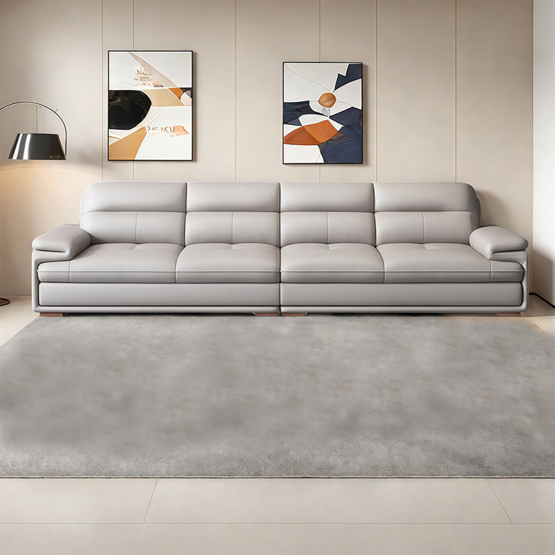 American-style simple modern sofa, 35.43" H x 126" W x 38.58" D, 4