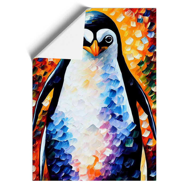 Penguin Portrait No.3 - Wall Art, Paper, 29.7cm H x 21cm W, No Matte