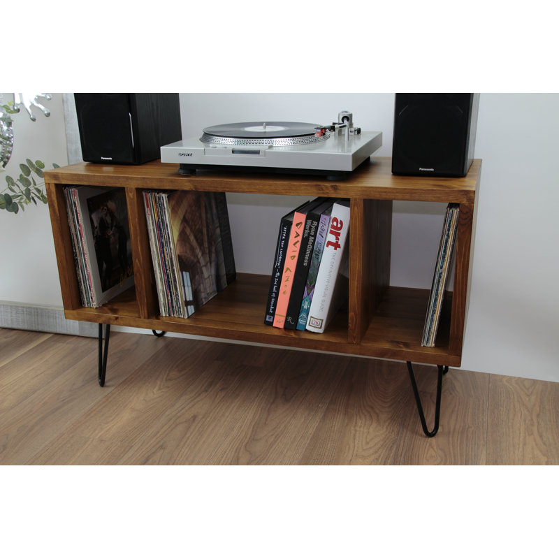 High-Quality Wooden Multimedia Open DVD/CD Shelf