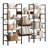 4 - Tier Bookshelf, Bookcase with 11 Open Display Shelves, Adjustable Rustic Industrial Style Book Shelves