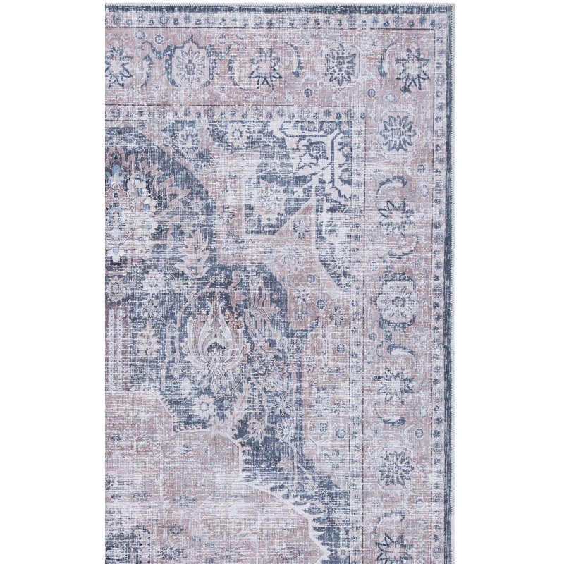 Arizona 244 Performance Machine Washable Oriental Rug, Square 6'
