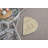 Vintage Beige Oushak Turkish Round Rug Ideal for Small Spaces and Entryways