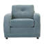 Ensemble de salon 3 pièces - Canapé, causeuse et chaise en aigue-marine / bord de mer Zeke-723499940