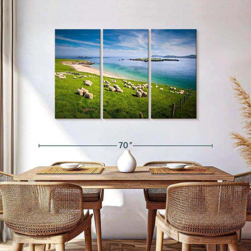 Brampt Sheep In Paradise, H 36 po x l 57 po