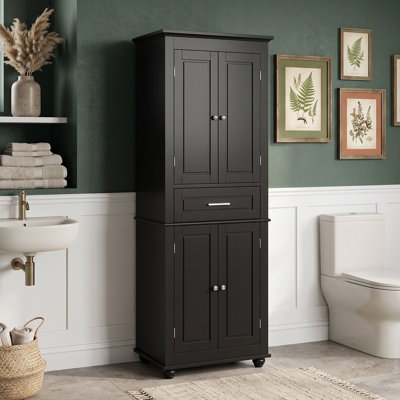 Bathroom Storage Cabinet with Adjustable Shelf and Drawer