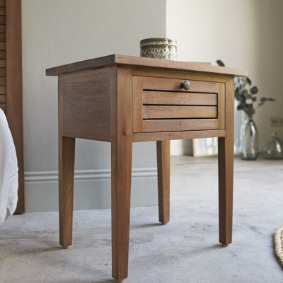 Loggia 45cm W Solid Wood Bedside Table