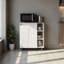 Armoire de cuisine blanche à 2 portes