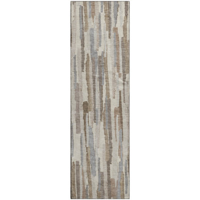 Premium Machine Washable Elize AMF1314 Stripes Rug