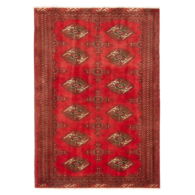 Tapis rouge Baluch 3 pi 3 po x 4 pi 10 po