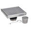 Drain de douche carré en acier inoxydable 6 po. X 6 po.-85194552-85200409