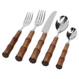 BIA Cordon Bleu Byblos 5 Piece 18/10 Stainless Steel Flatware Set, Service for 1