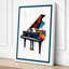Piano in Colour Modern 1 Piece Wrapped Canvas Wall Art-1316929416-1316929462