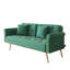 69,7 po de long, velours, lit 2 places, chambre à coucher, style moderne, garniture cloutée, pieds en métal doré, dossier et siège en éponge, assemblage en un rien de temps, méthode simple