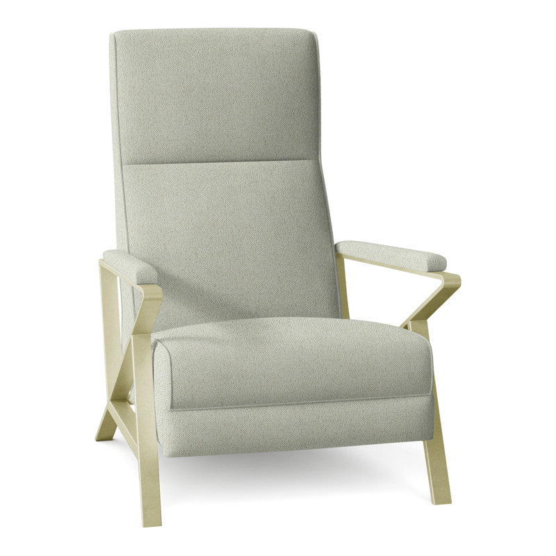 Infinity 28.25" Wide Manual Standard Recliner, Brushed Brass, Parchment (8794 70)
