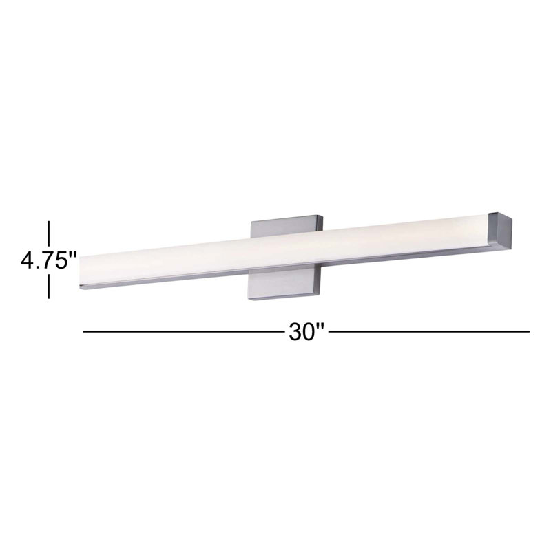 Sydni Dimmable LED Bath Bar, Polished Chrome