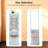 2 Tier Laundry Basket With Hanging Bar, Vertical Laundry Sorter With Wheels & Hooks, Stackable Laundry Baskets